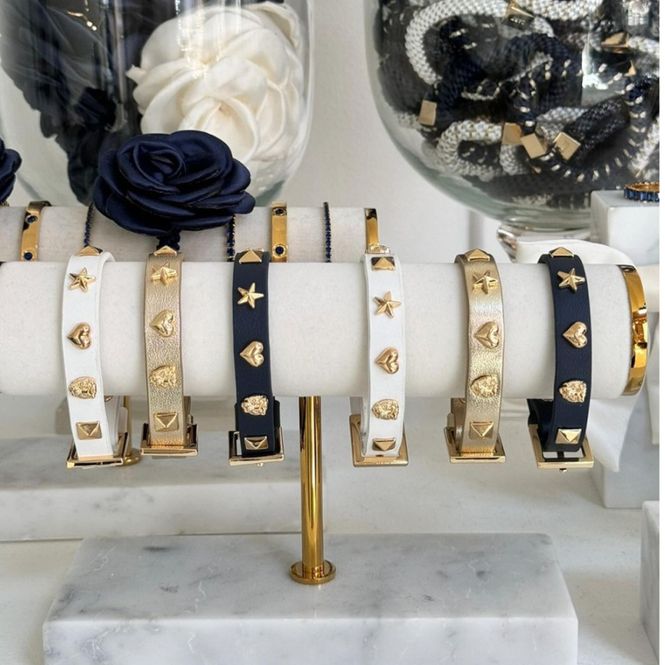 Hovedbilde Leather Sign Stud Bracelet