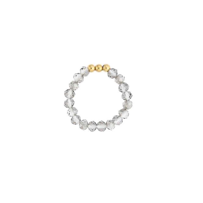 Hovedbilde Crystal Bead Ring 3 mm - Sparkled Grey