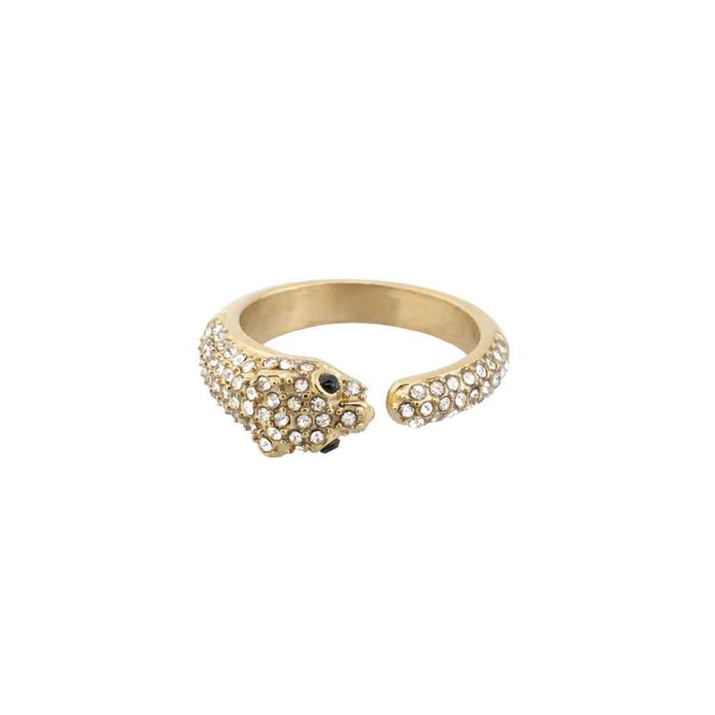 Panther Ring W/Crystals